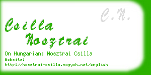 csilla nosztrai business card